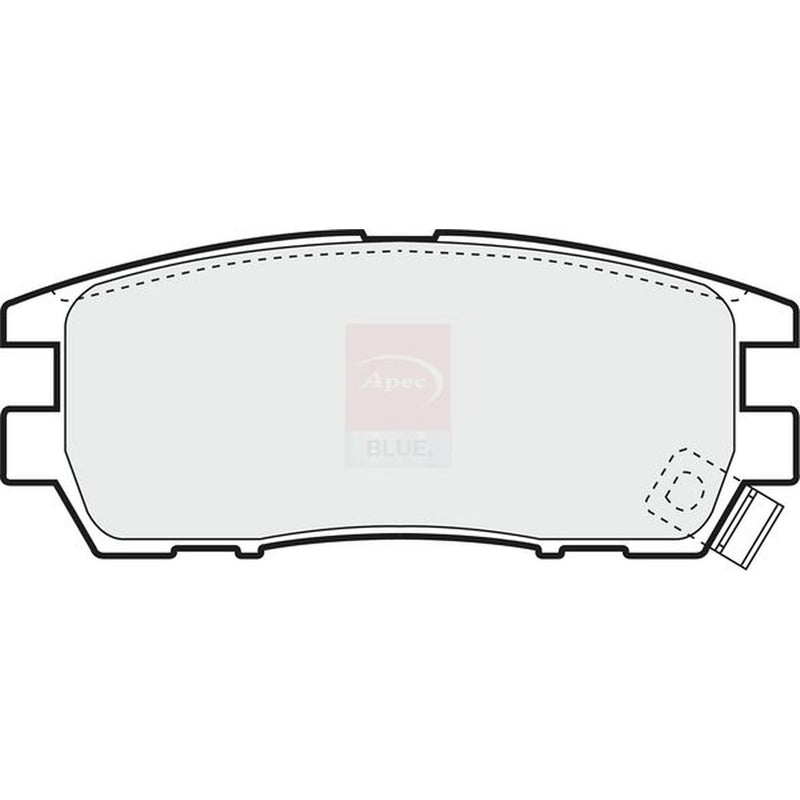 Apec Rear Brake Pad Set fits Mitsubishi Delica / Space Gear 1994-2006 2.8