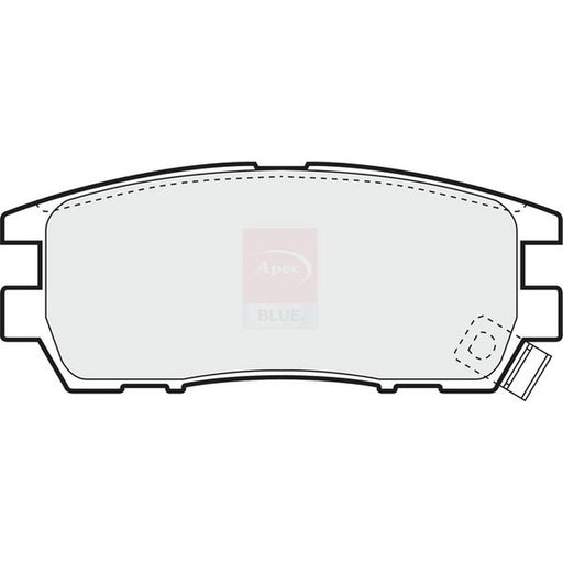 Apec Rear Brake Pad Set fits Mitsubishi Delica / Space Gear 1994-2006 2.8