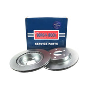 Borg & Beck Rear Brake Vented Discs & Pads fits Nissan X-Trail IV 2022 on 1.5