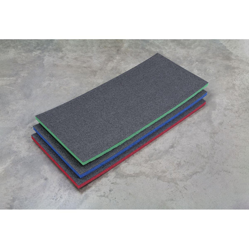 Sealey Easy Peel Shadow Foam Red/Black 1200 x 550 x 30mm SF30R Sealey - Dynamic Drive