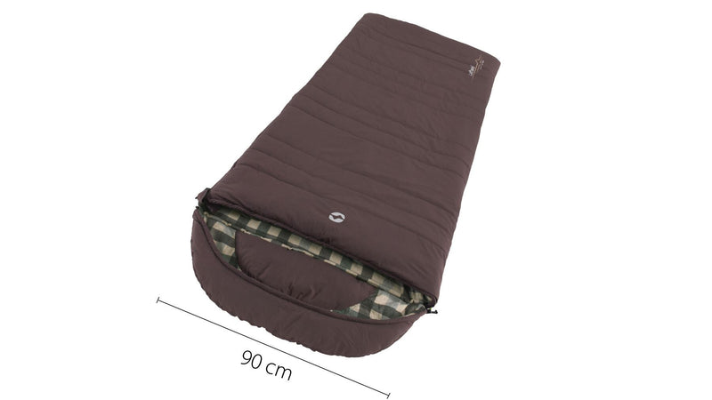Outwell Camper Supreme Brown Single Sleeping Bag Outwell - Dynamic Drive