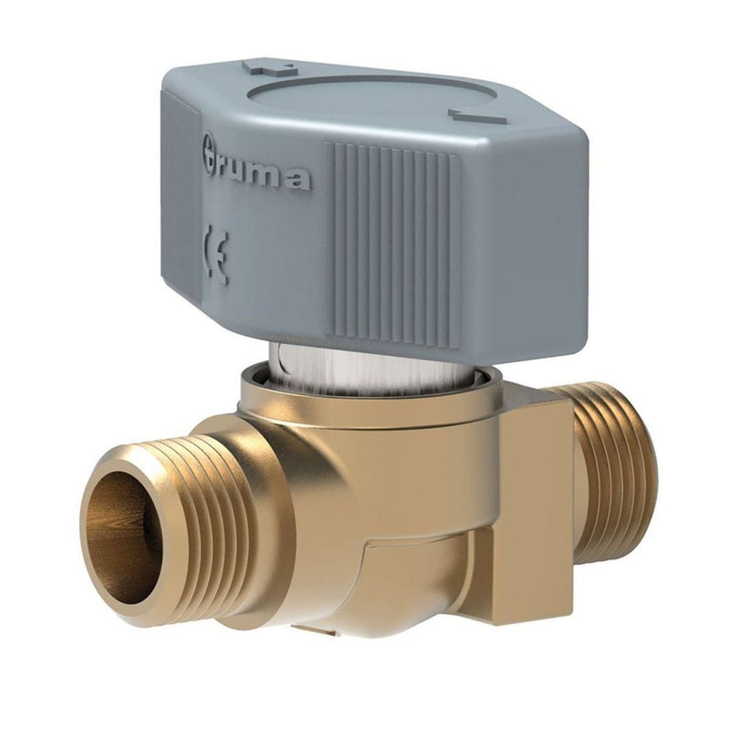 Truma K8 Single Inline Valve with Brass Olives for Gas Pipes Truma - Dynamic Drive
