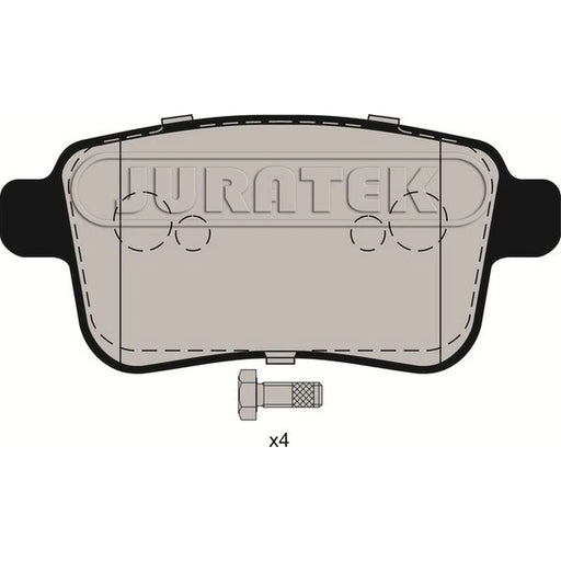 Juratek Rear Brake Pad Set fits Mercedes-Benz Citan Dualiner 2012-2021