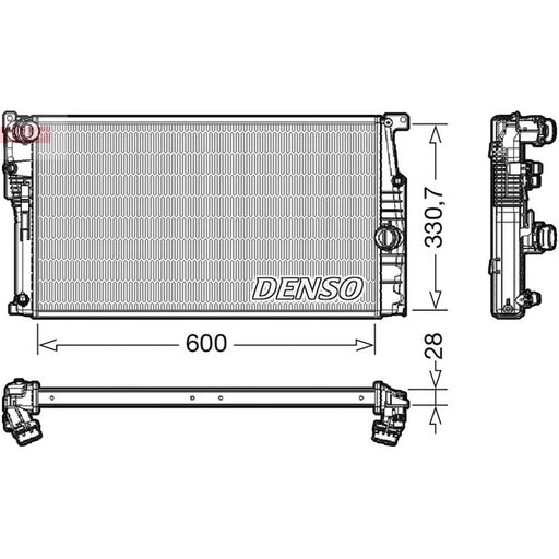 Denso Engine Radiator fits BMW 3 2012-2019