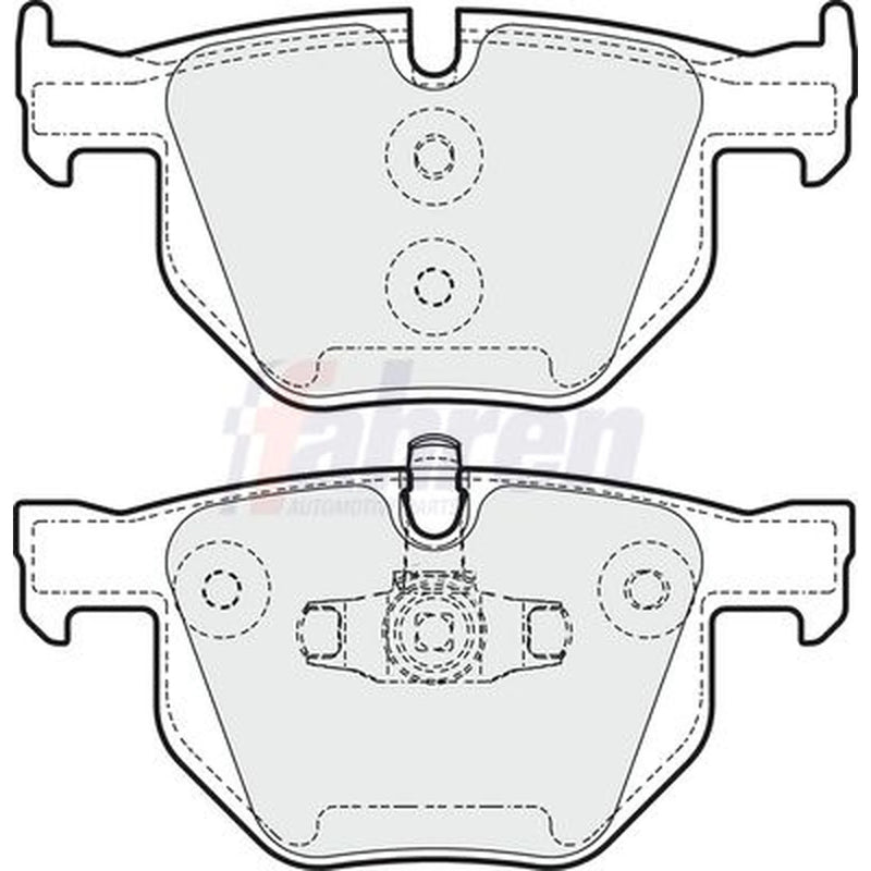 Fahren Front Vented & Rear Vented Brake Discs & Pads fits BMW 3 2004-2013