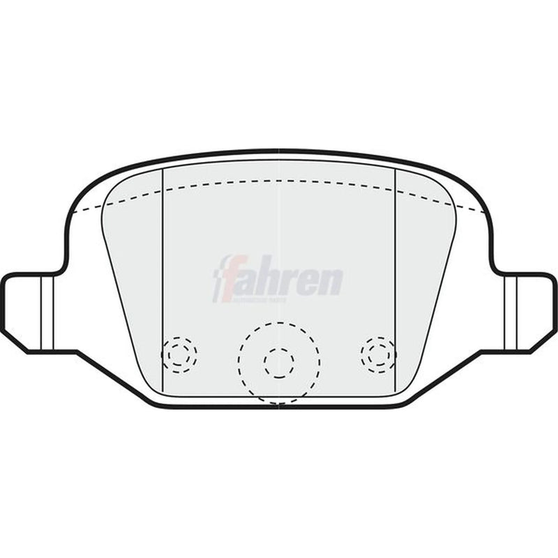 Fahren Rear Brake Pad Set FBP3177