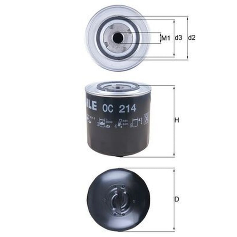 Mahle Engine Oil Filter OC 214