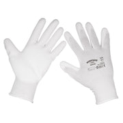 Worksafe Worksafe White Precision Grip Gloves, Large - Pair SSP50L Worksafe - Dynamic Drive