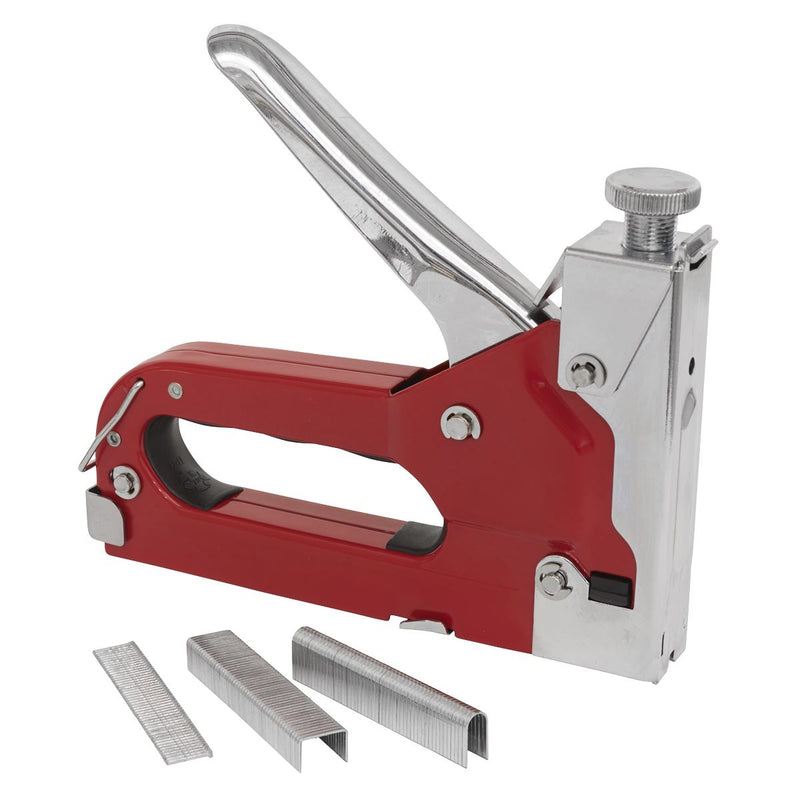 Sealey Staple & Brad Nail Gun Heavy-Duty 4-14mm AK7061 Sealey - Dynamic Drive