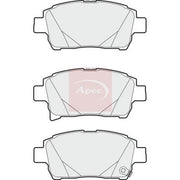 Apec Front Brake Pad Set fits Toyota Opa 2000-2005 2.0