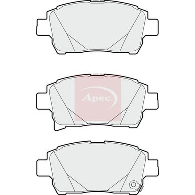 Apec Front Brake Pad Set fits Toyota Opa 2000-2005 2.0