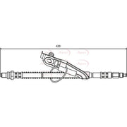 Apec Brake Hydraulic Hose Line Front Right HOS3293