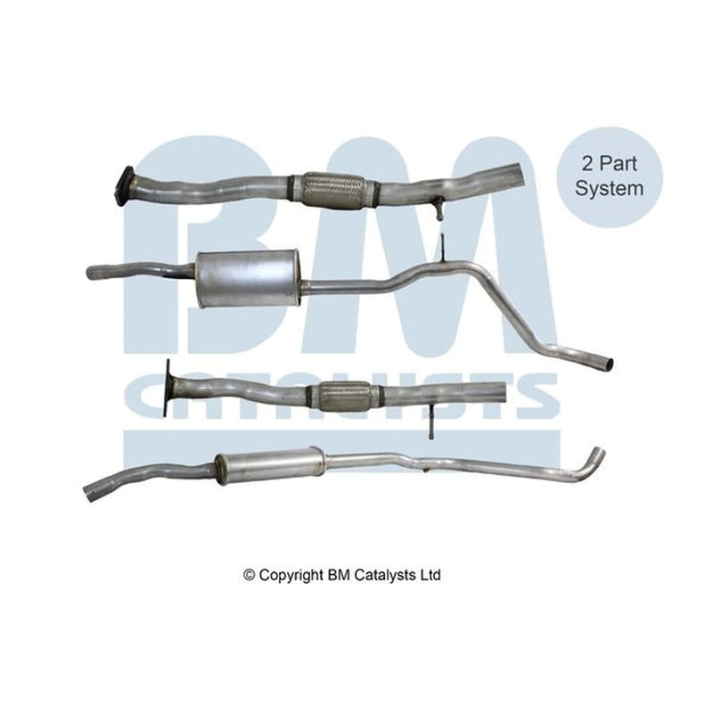 BM Catalysts Exhaust Pipe OD fits Fiat Panda 2012 on 1.2