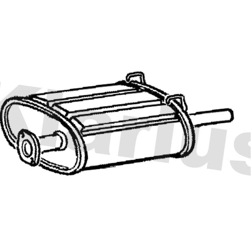 Klarius Box With Tail Pipe Rear fits Honda Cr-V III 2006-2012 2.0