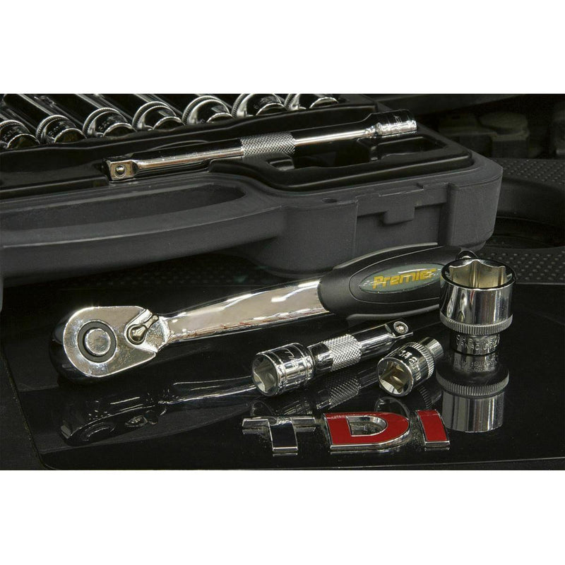 Sealey Socket Set 38pc 3/8"Sq Drive 6pt WallDrive Metric AK7952 Sealey - Dynamic Drive