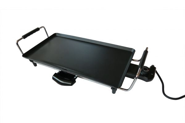 Swiss Luxx XL non-stick teppanyaki grill hot plate with side handles