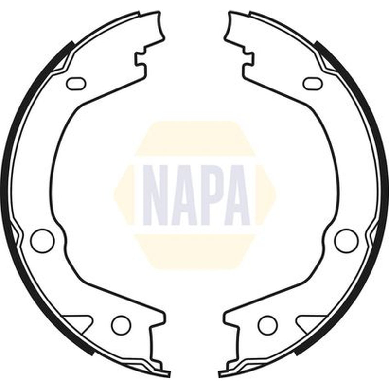 NAPA Parking Brake Shoe Set fits Hyundai Matrix 2001-2010 1.5