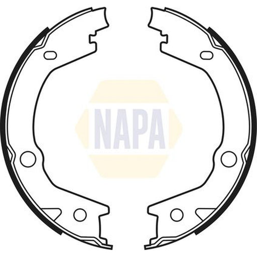 NAPA Parking Brake Shoe Set fits Hyundai Matrix 2001-2010 1.5