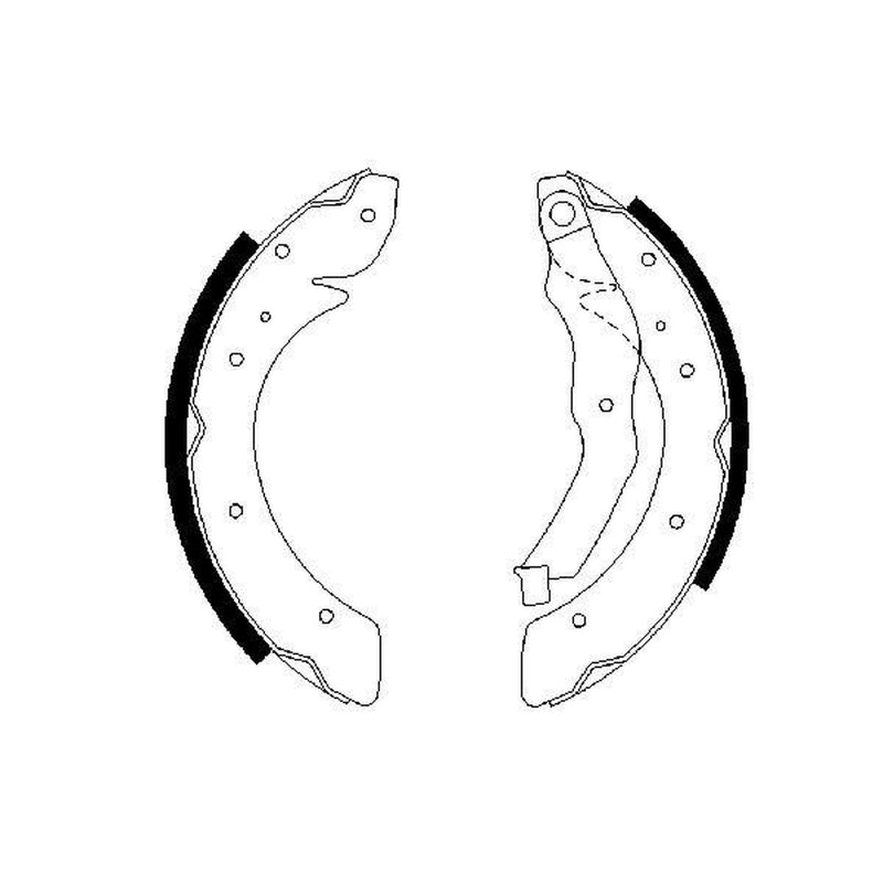 Bosch Brake Shoe Set Axle Kit 0 986 487 528