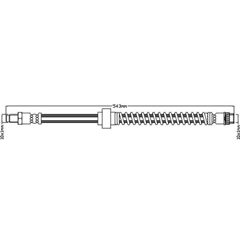 Juratek Brake Hydraulic Hose Line Right JBH1105