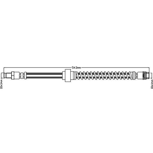 Juratek Brake Hydraulic Hose Line Right JBH1105