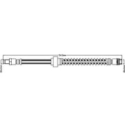 Abtex Brake Hydraulic Hose Line Front fits Nissan Interstar 2002-2006