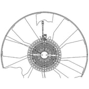 Mahle Engine Cooling Fan fits Man Tga 2000-2006