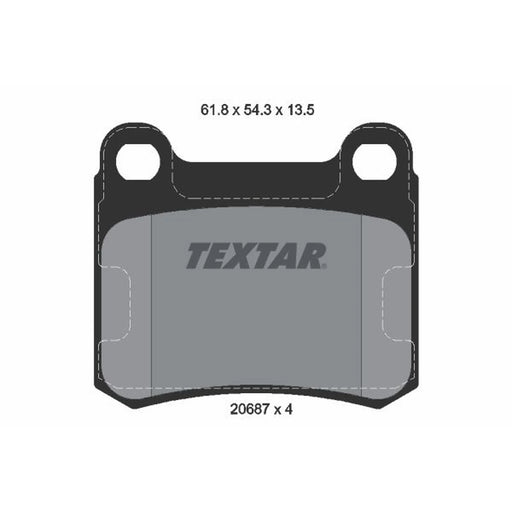 Textar Rear Brake Pad Set 2068703