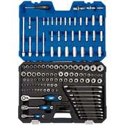 Draper MM/AF Combined Socket Set, 1/4", 3/8" and 1/2" Sq. Dr. (150 Piece) 16460 Draper - Dynamic Drive