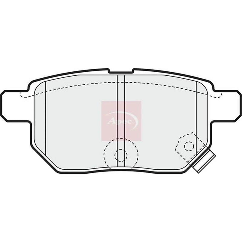 Apec Rear Brake Pad Set PAD1578