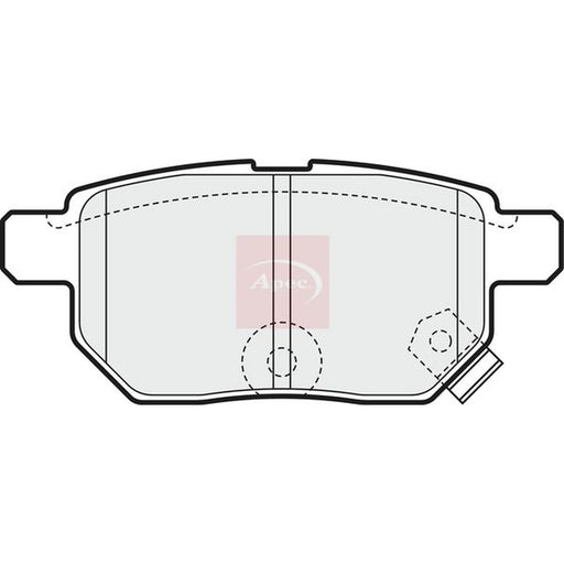 Apec Rear Brake Pad Set fits Aston Martin Cygnet 2011-2013 1.3
