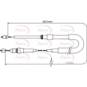 Apec Handbrake Cable Right Rear CAB1379