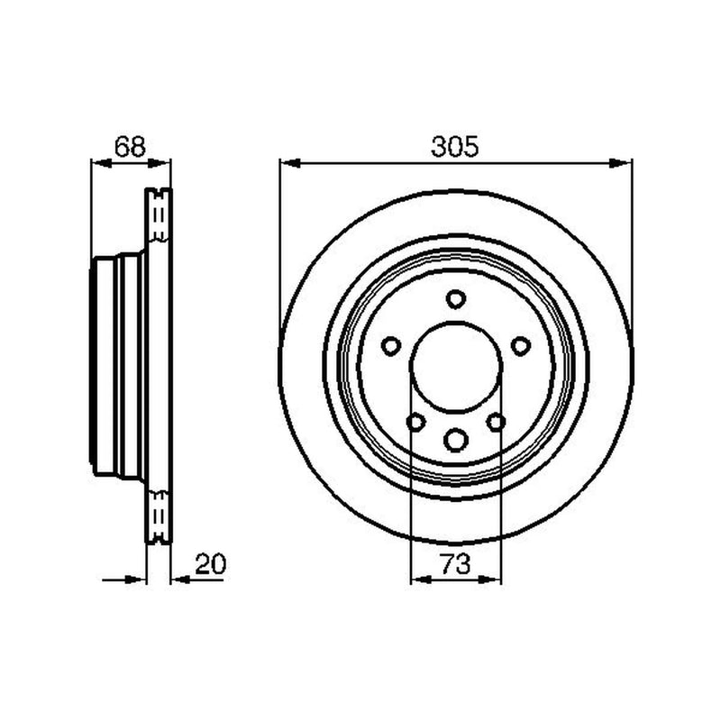 Bosch Front & Rear Brake Discs & Pads fits Jaguar Xk 8 2002-2006 4.2