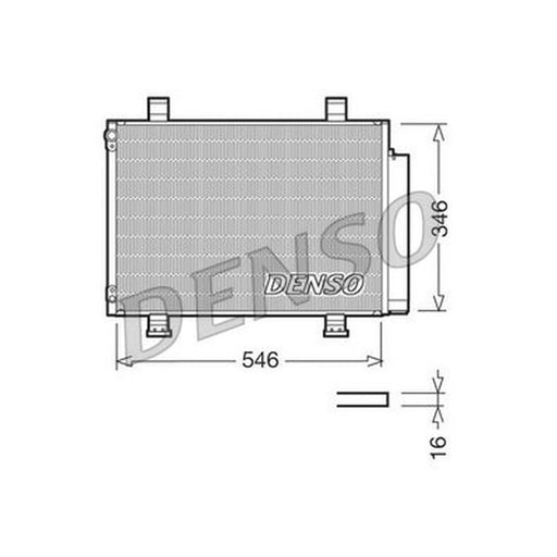 Denso Air Conditioning Condenser fits Suzuki Swift III 2005-2015 1.3 1.5 1.6