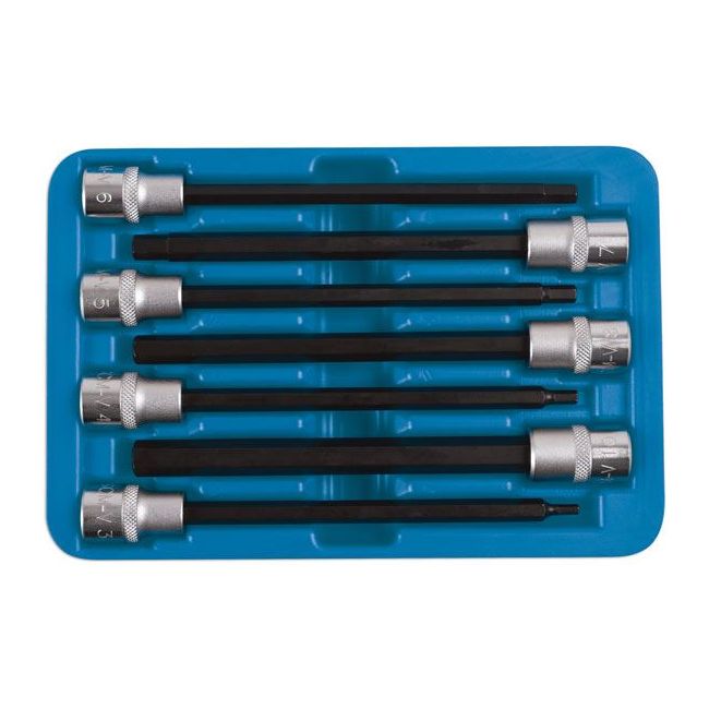 Laser Extra Long Hex Socket Bit Set 3/8"D 7pc 6995 Laser - Dynamic Drive