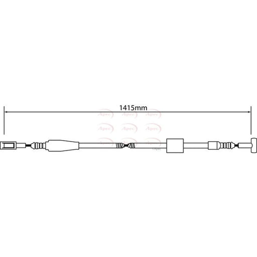 Apec Handbrake Cable Right Rear CAB1243
