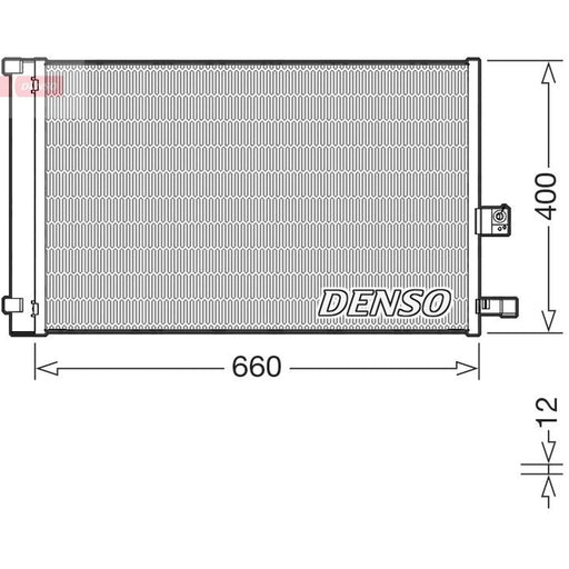 Denso Air Conditioning Condenser fits BMW X3 2017-2020