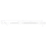 Juratek Brake Hydraulic Hose Line Rear Left fits Hyundai I10 I 2007-2018 1.1 1.2