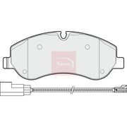 Apec Front Brake Pad Set fits Ford Tourneo Custom V362 Bus 2012-2023 2.0 2.2