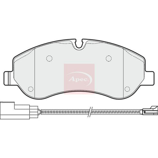 Apec Front Brake Pad Set fits Ford Tourneo Custom V362 Bus 2012-2023 2.0 2.2