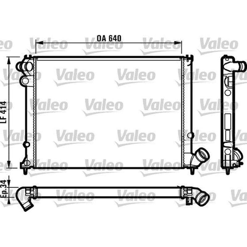 Valeo Engine Radiator 731382
