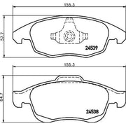 Mintex Front Brake Pad Set fits Citroën Berlingo Box Body/Mpv 2008-2021 1.6