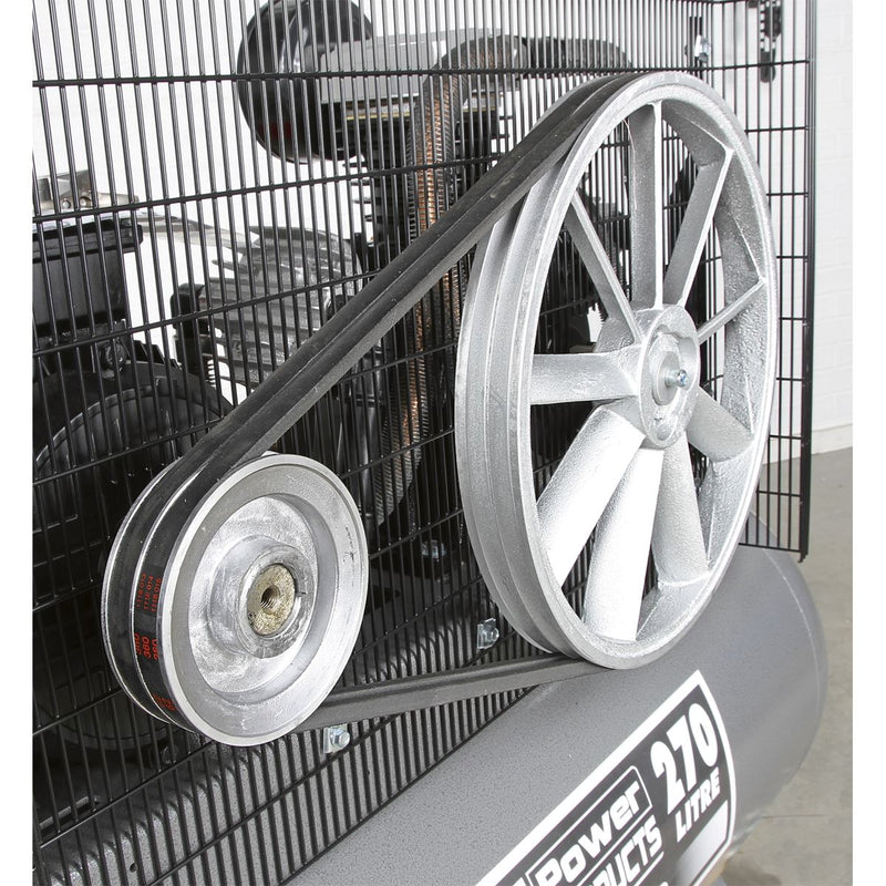 Sealey Air Compressor 270L Belt Drive 7.5hp 3ph SAC32775B Sealey - Dynamic Drive