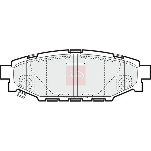 Apec Rear Brake Pad Set fits Subaru Forester 2008-2013 2.0 2.5