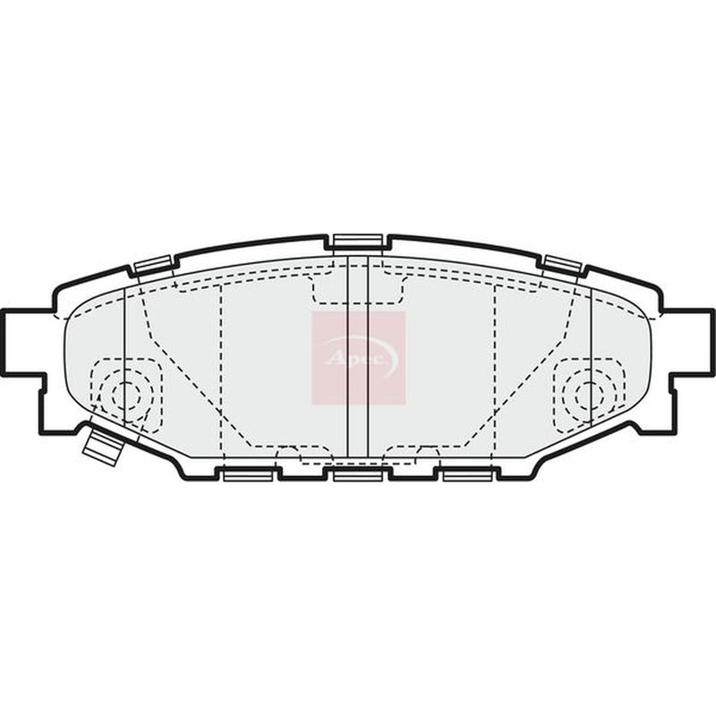 Apec Front & Rear Brake Discs & Pads fits Subaru Impreza 2008 on 1.5