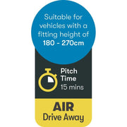 Triton 300 performance air shelter and drive away awning 12010273100001 Westfield - Dynamic Drive