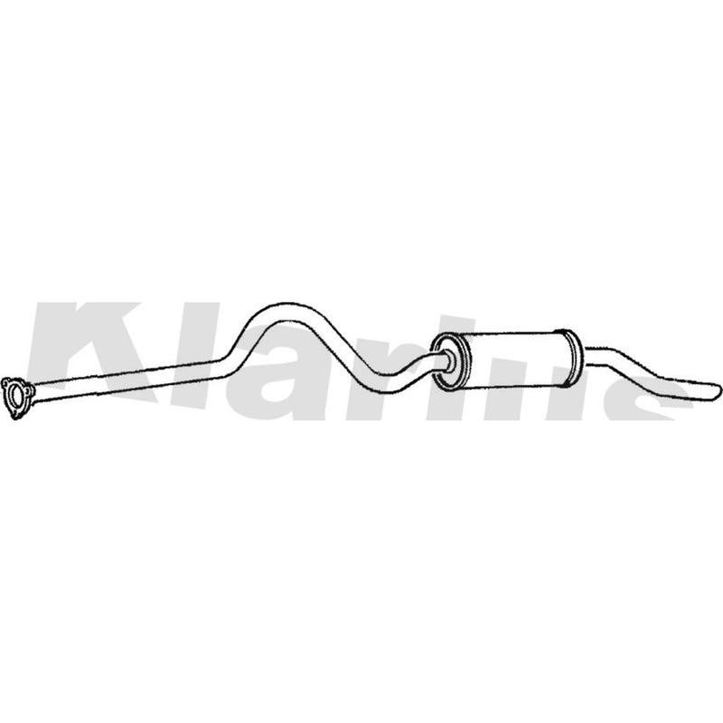 Klarius Box With Tail Pipe Rear fits Land Rover 110/127 1983-1990 2.5 3.5