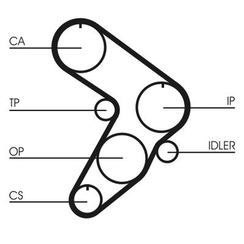 Continental CTAM Timing Belt Cambelt 139 Teeth fits Fiat Regata 1984-1989 1.9