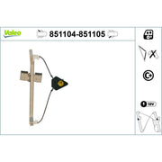 Valeo Electric Window Regulator Lifter Left Rear 851104
