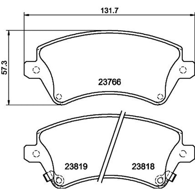 Mintex Front Brake Discs & Pads fits Toyota Corolla 2001-2007 1.4 1.8 2.0